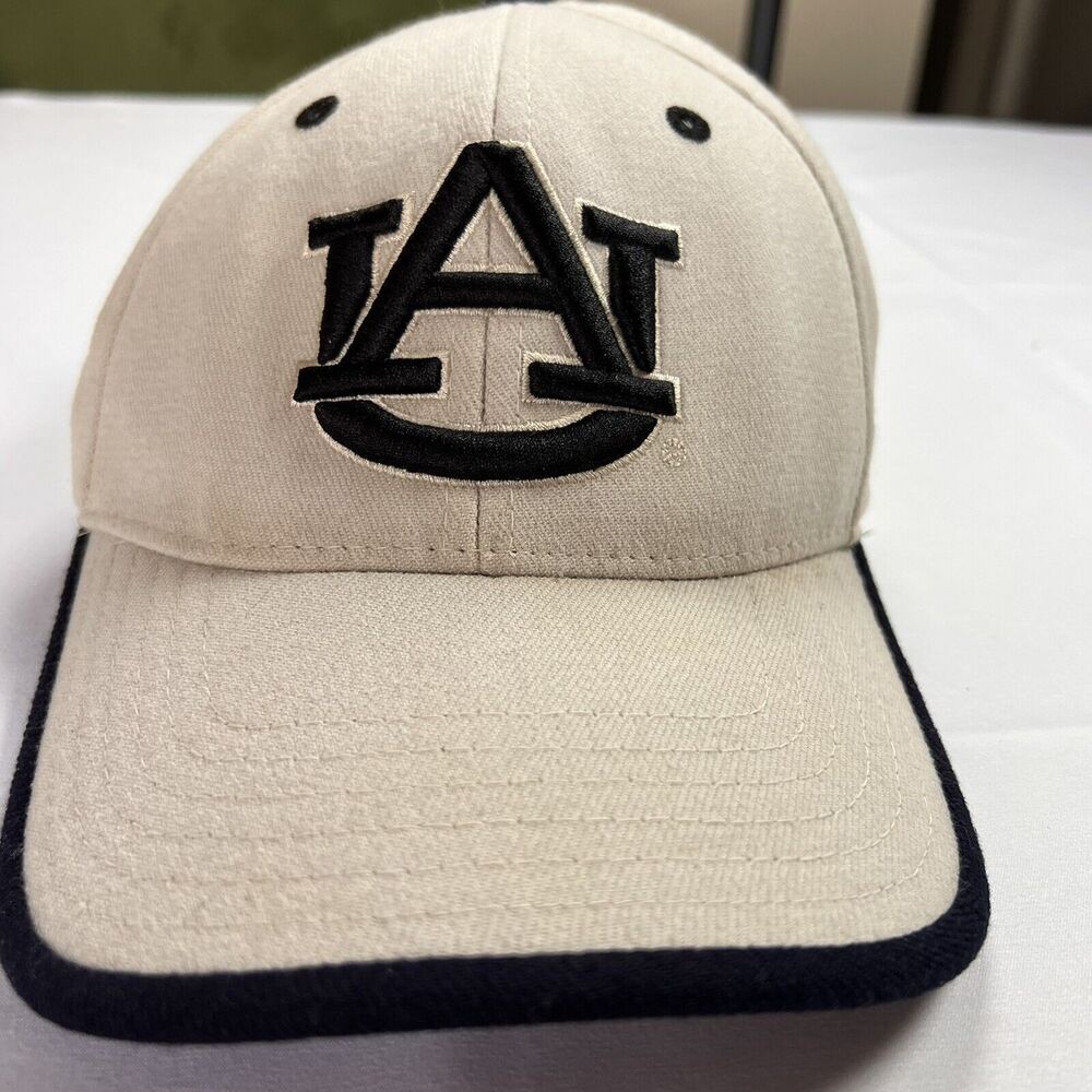 Vintage Auburn‎ Tigers Strapback Hat Cap Khaki Made In USA SEC
